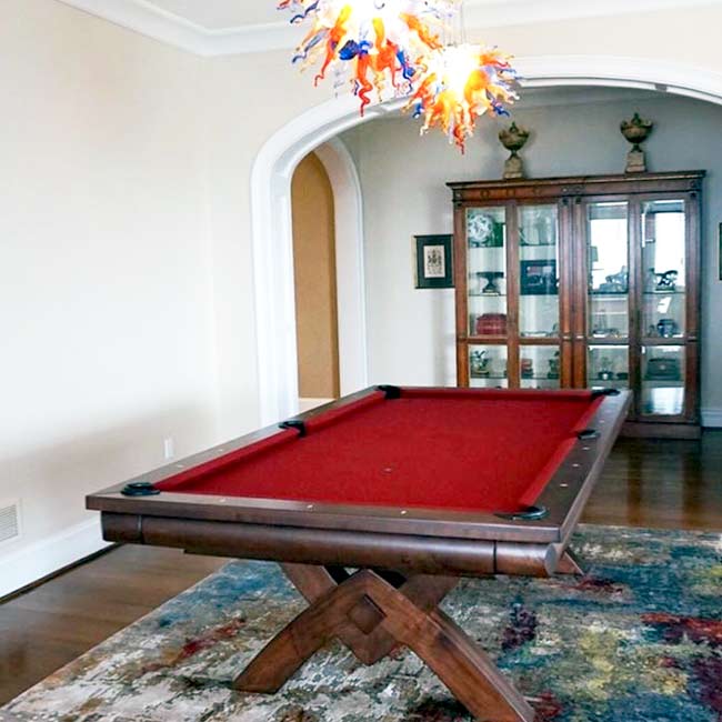 Excalibur Pool Table Red Excalibur Pool Table Red
