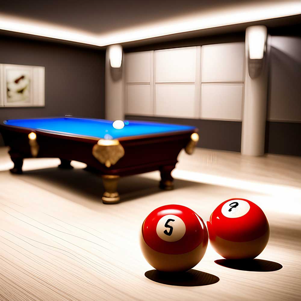 Modern Pool Tables in Condominium Modern Pool Tables in Condominiums
