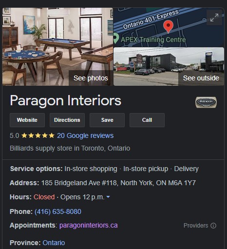 Paragon Interiors on Google Paragon Interiors on Google